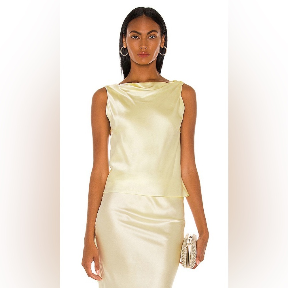 The Bar Asher Top in butter yellow - Size L